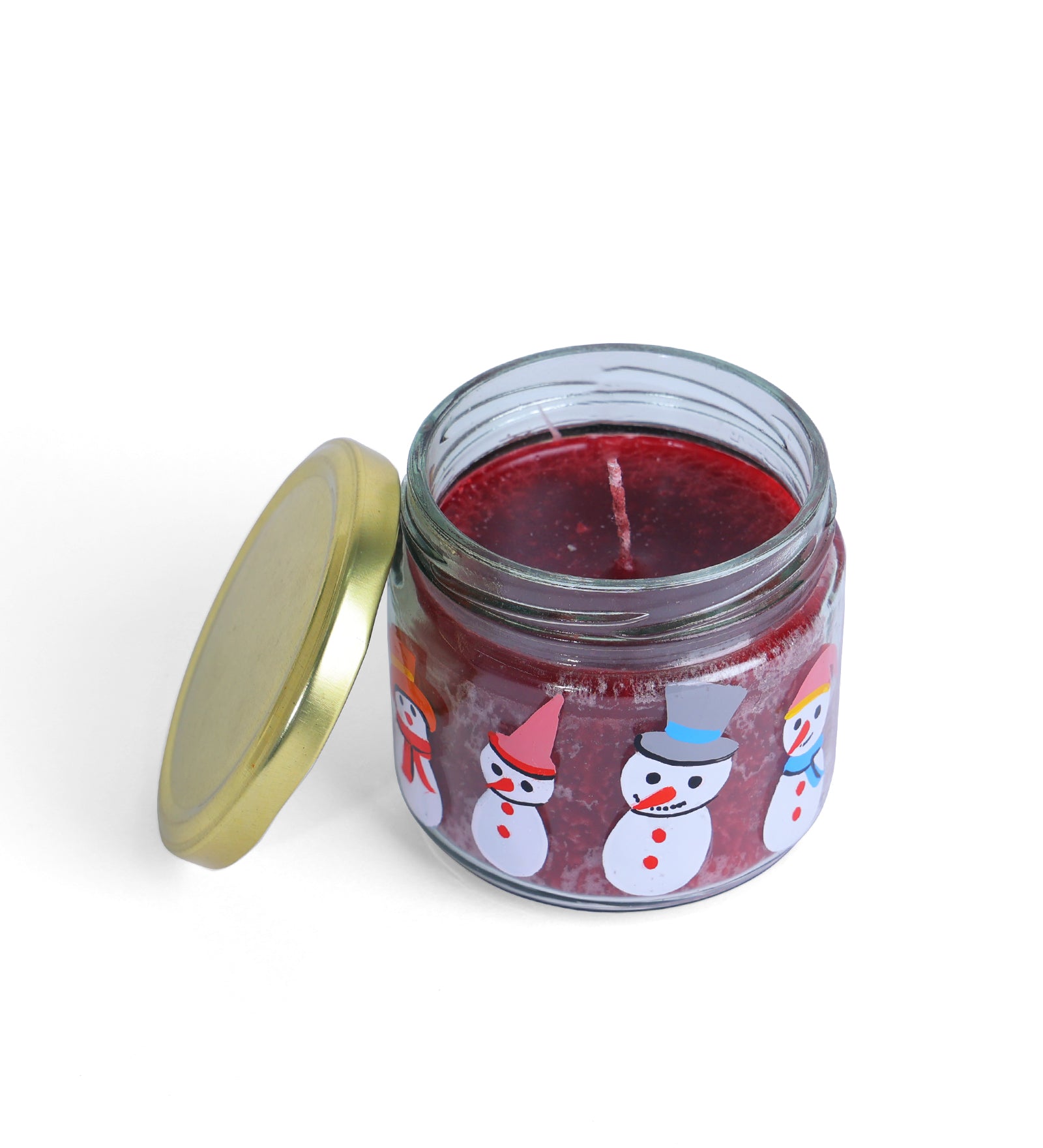 Modish Hand Painted Glass Candle Jar