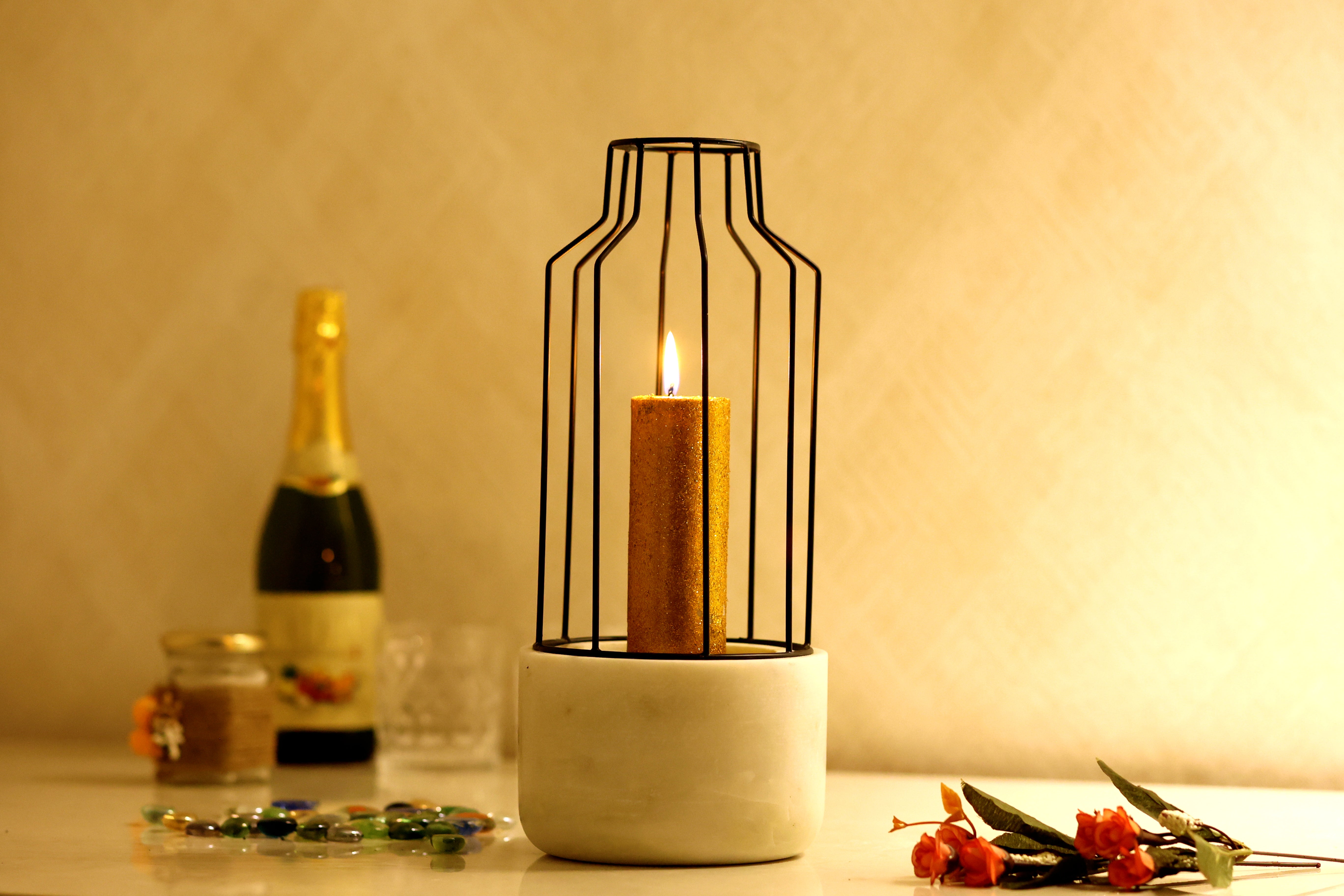 Marble Candle Holder