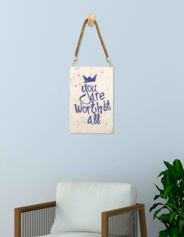 Think Different Marble Wall Art