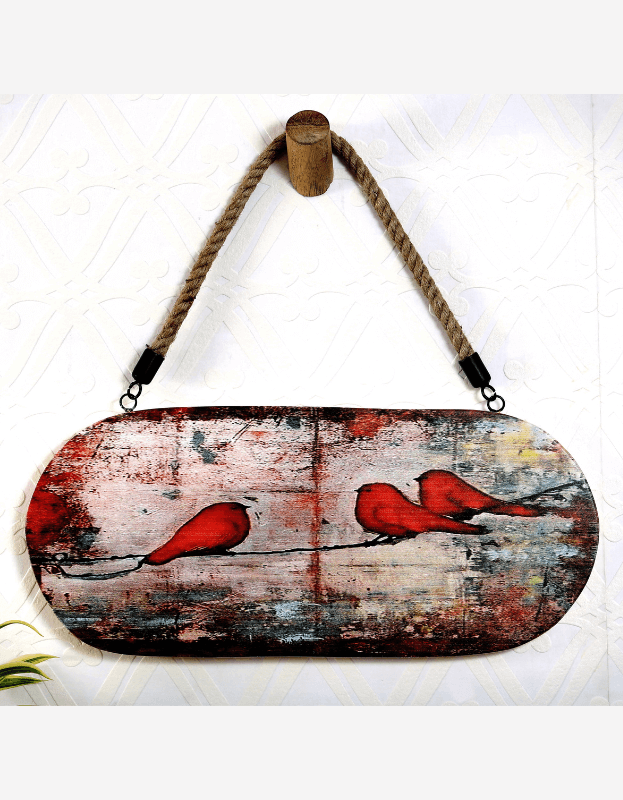 Cheep-Chirp Marble Wall Art