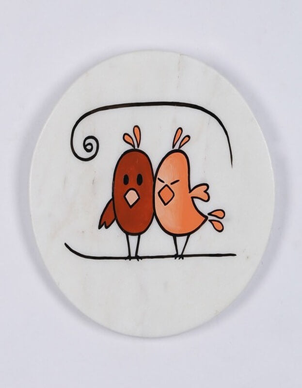 Kiddy Birds Marble Wall Art