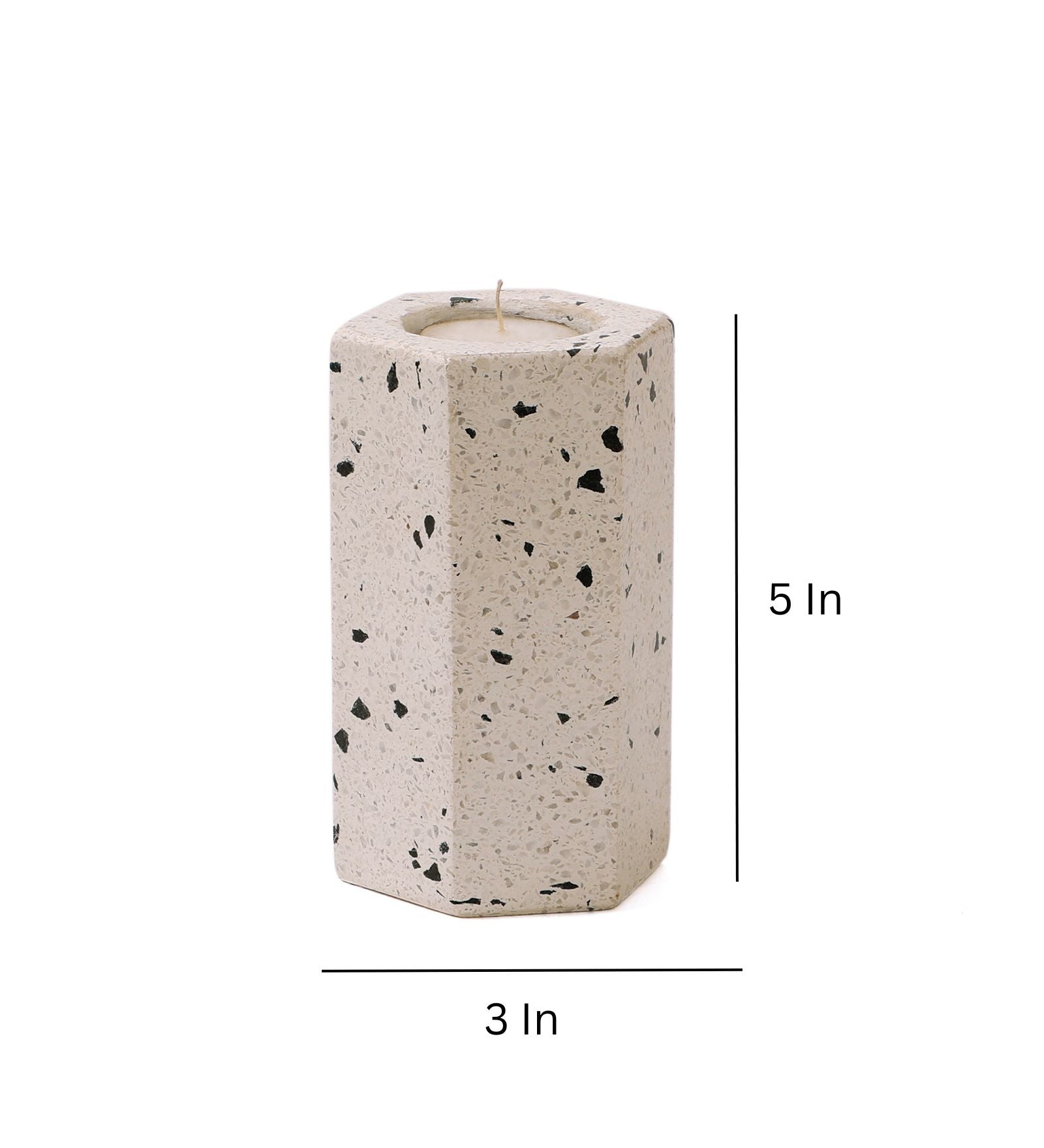 Terrazo T-Light Candle Holder