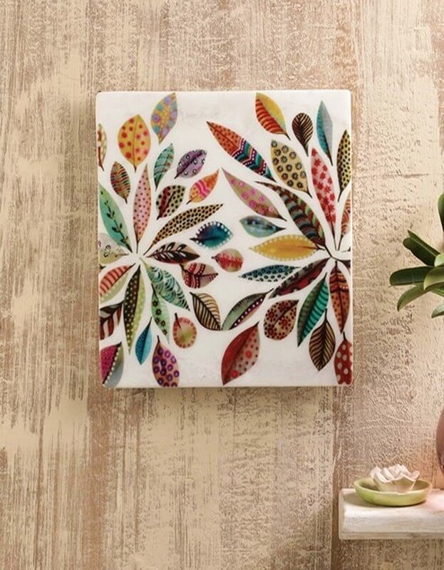 Choicest Bloom Marble Wall Art