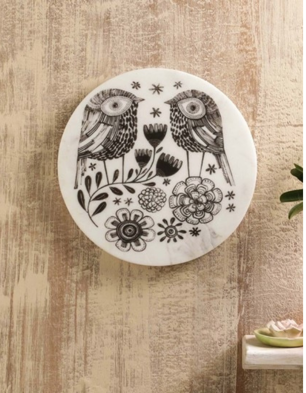Owlicious Marble Wall Art