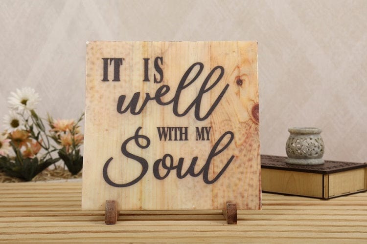 Well with my Soul Marble Table Decor Item