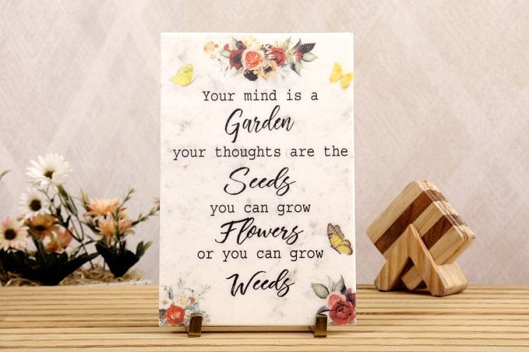 Thoughts of Mind Marble Table Decor Item
