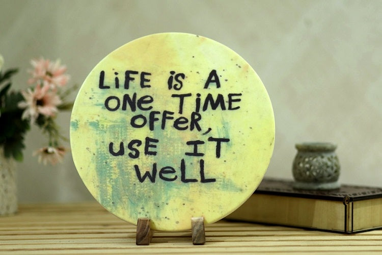 Offer of Life Marble Table Decor Item