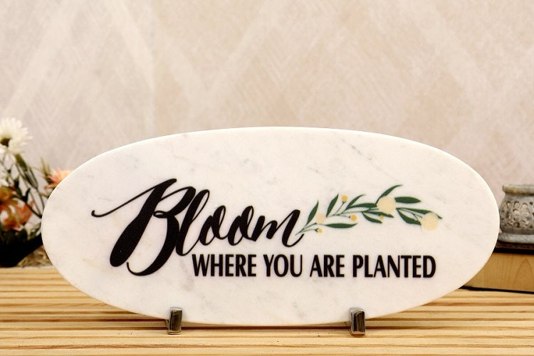 Bloom Marble Table Decor Item