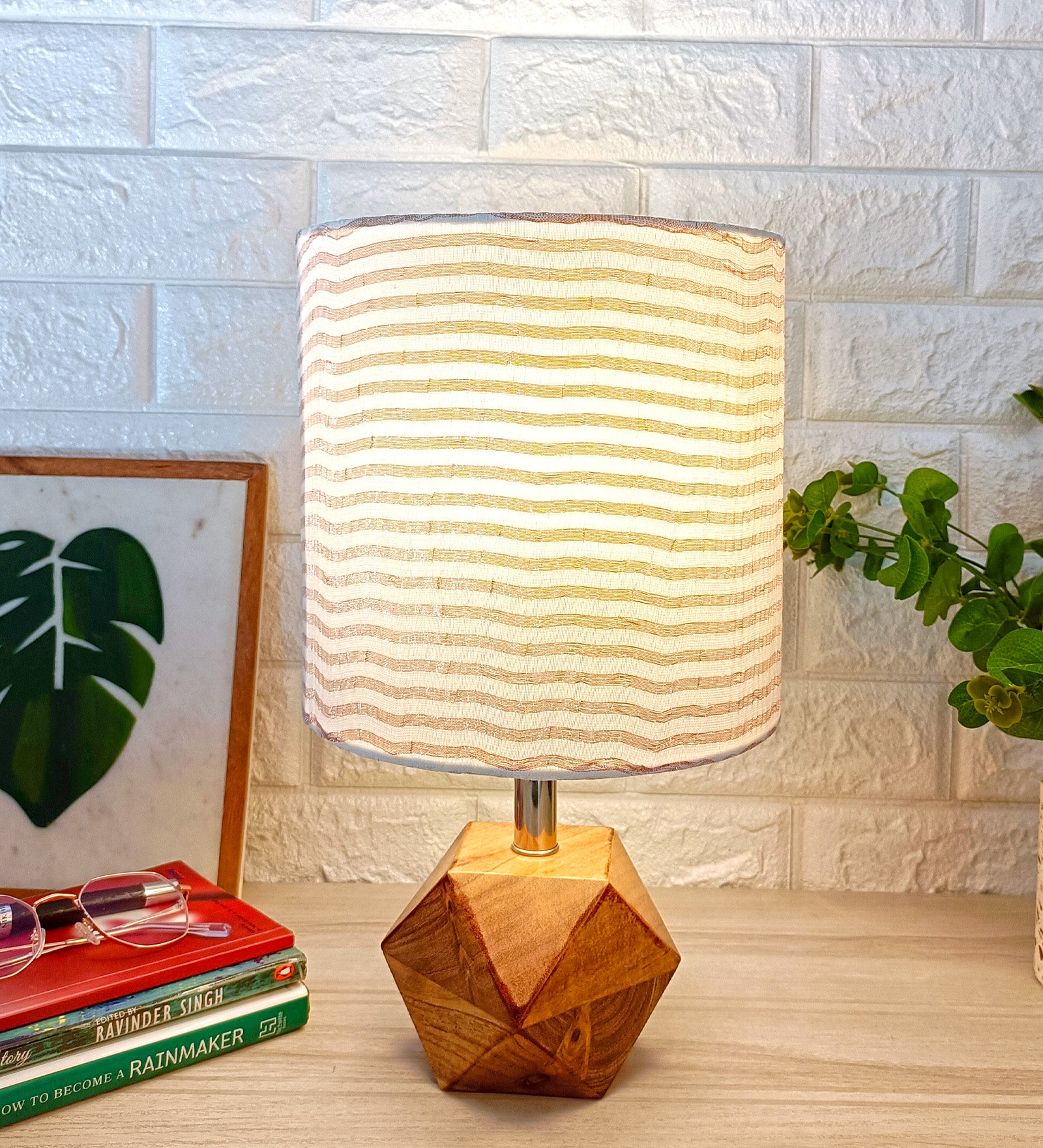 Aesthetic Wooden Table Lamp