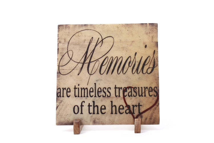 Memories Marble Table Decor Item