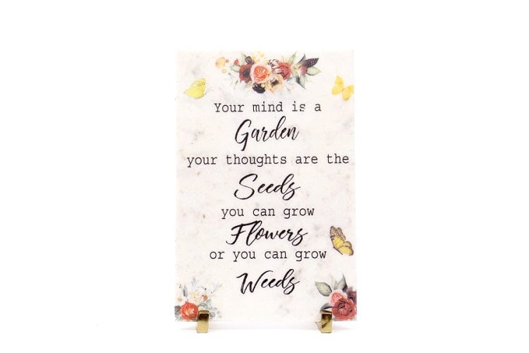 Thoughts of Mind Marble Table Decor Item