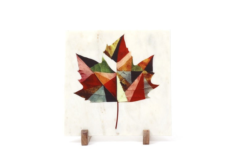 Maple leaf Marble Table Decor Item