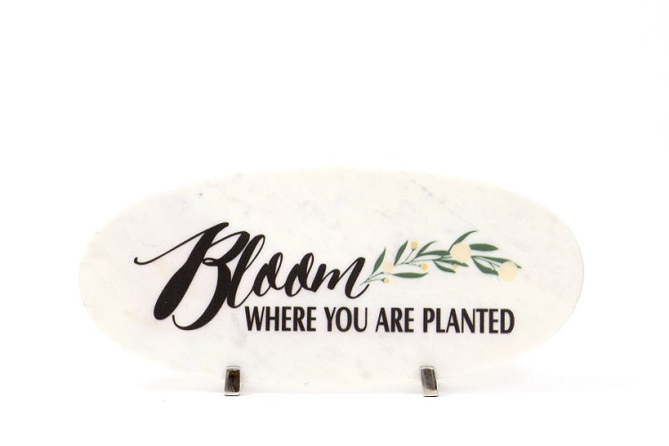Bloom Marble Table Decor Item