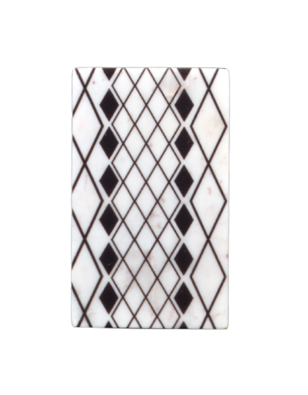 Black Geometric Art Marble Wall Art