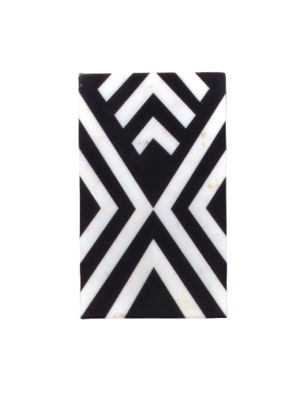 Black Geometric Art Marble Wall Art