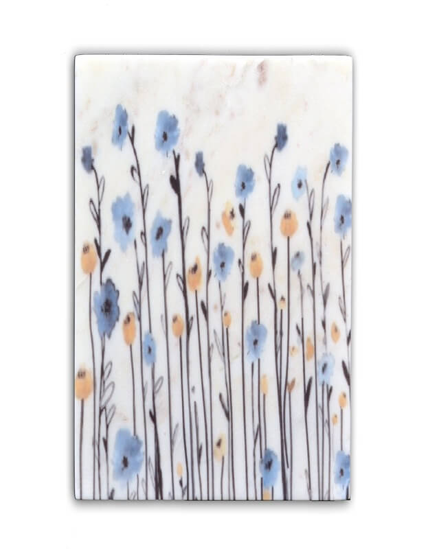 Floriferous Marble Wall Art