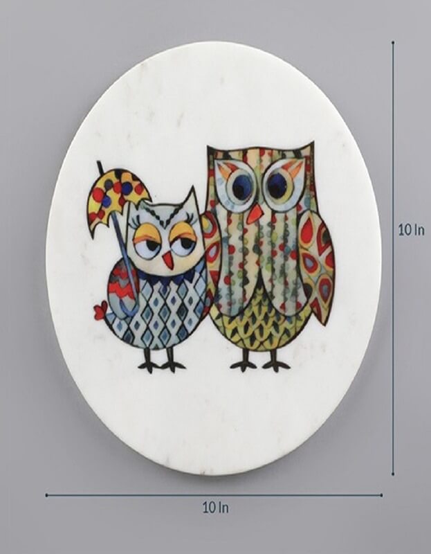 Owlsome Marble Wall Art