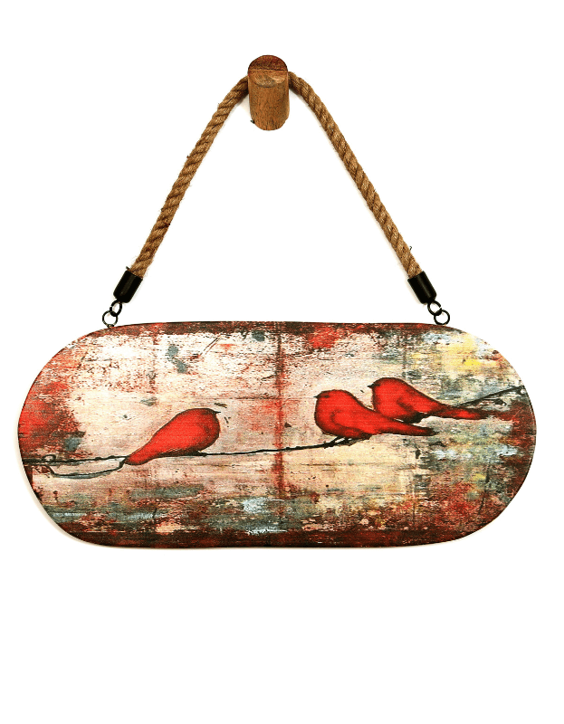 Cheep-Chirp Marble Wall Art