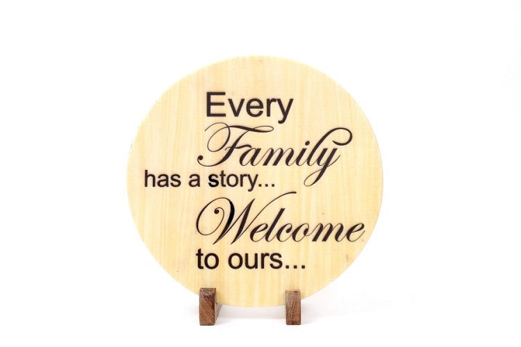 Every family has a story Marble Table Decor Item