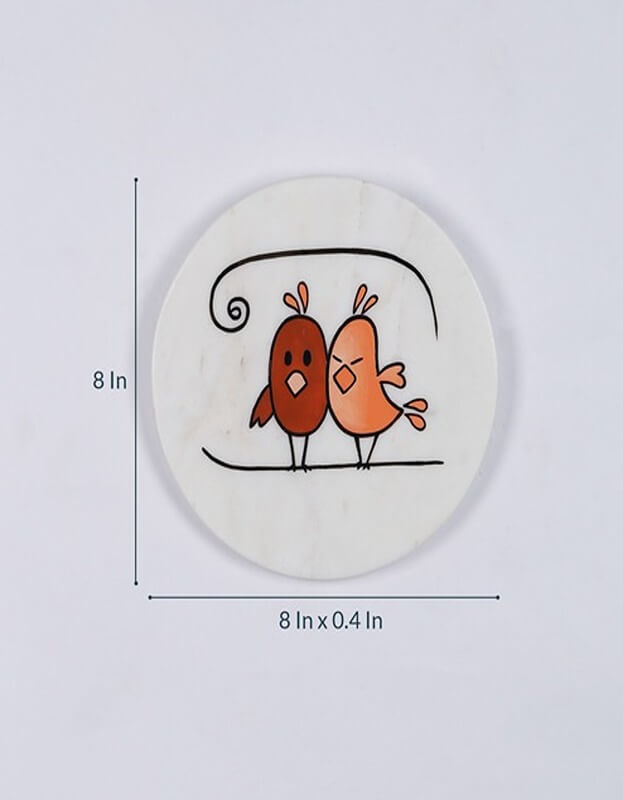 Kiddy Birds Marble Wall Art