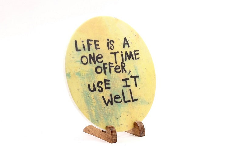 Offer of Life Marble Table Decor Item