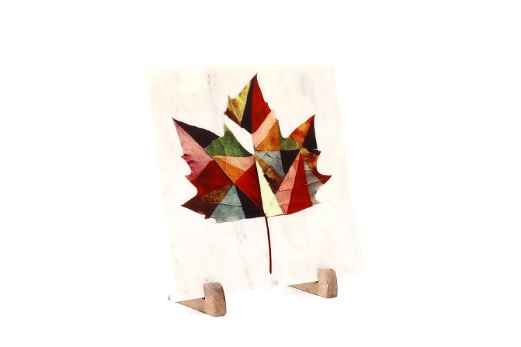 Maple leaf Marble Table Decor Item