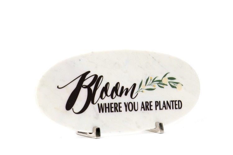 Bloom Marble Table Decor Item
