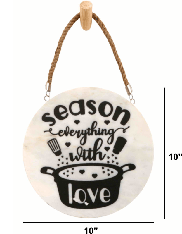 Love Seasoning Marble Wall Art