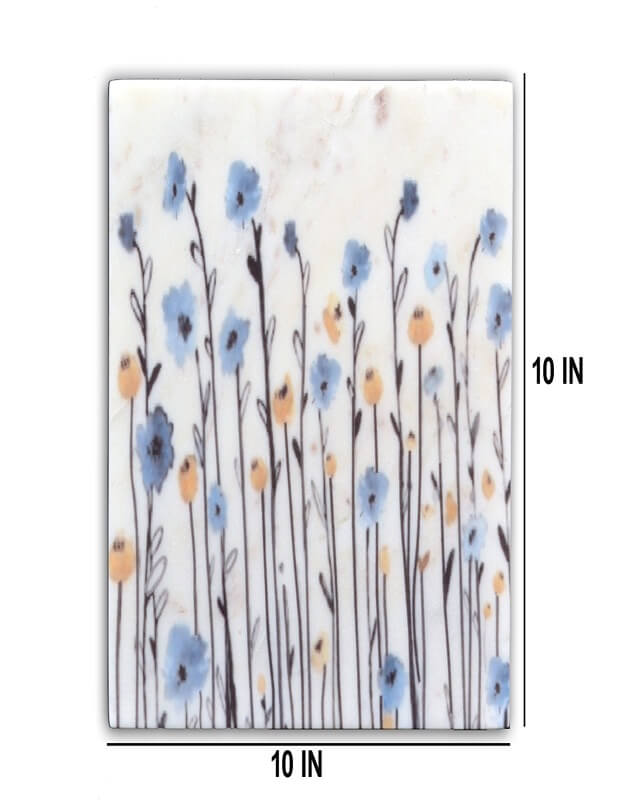 Floriferous Marble Wall Art