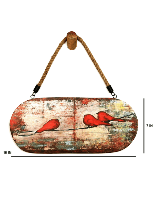 Cheep-Chirp Marble Wall Art