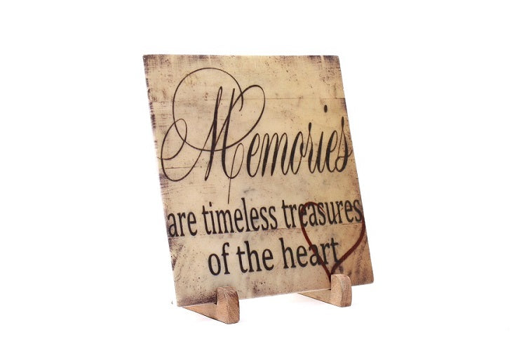 Memories Marble Table Decor Item