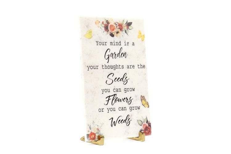 Thoughts of Mind Marble Table Decor Item