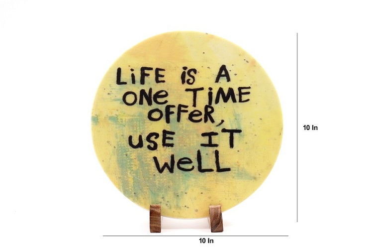 Offer of Life Marble Table Decor Item