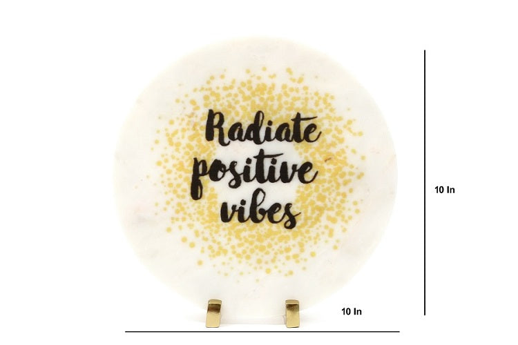 Radiate Positive Vibes Marble Table Decor Item