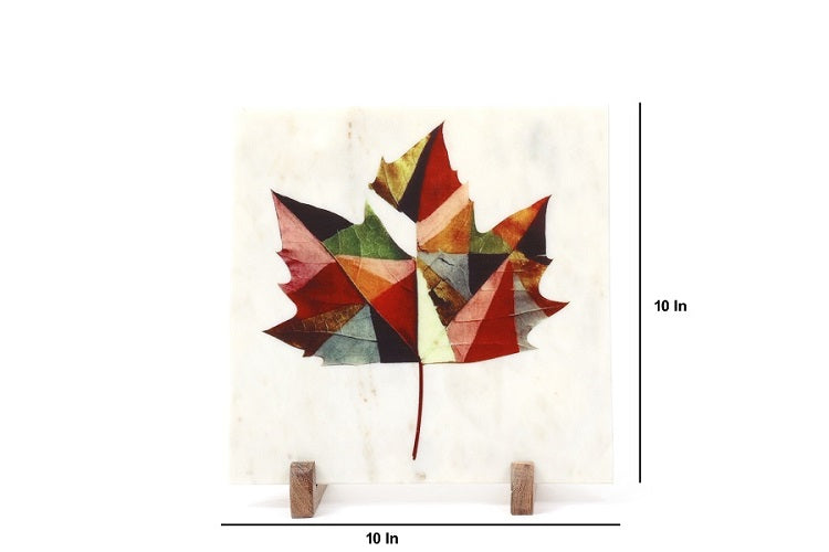 Maple leaf Marble Table Decor Item