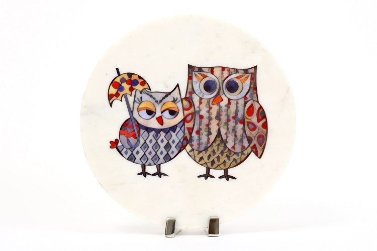 Owlsome Marble Table Decor Item