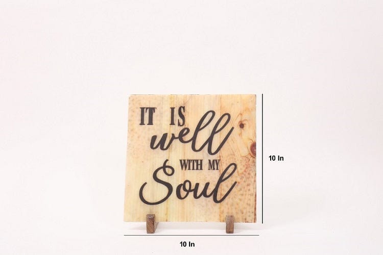 Well with my Soul Marble Table Decor Item
