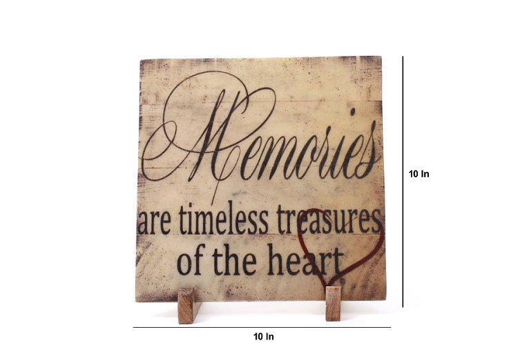 Memories Marble Table Decor Item