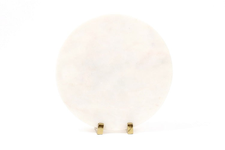 Color Me Peacock Marble Table Decor Item