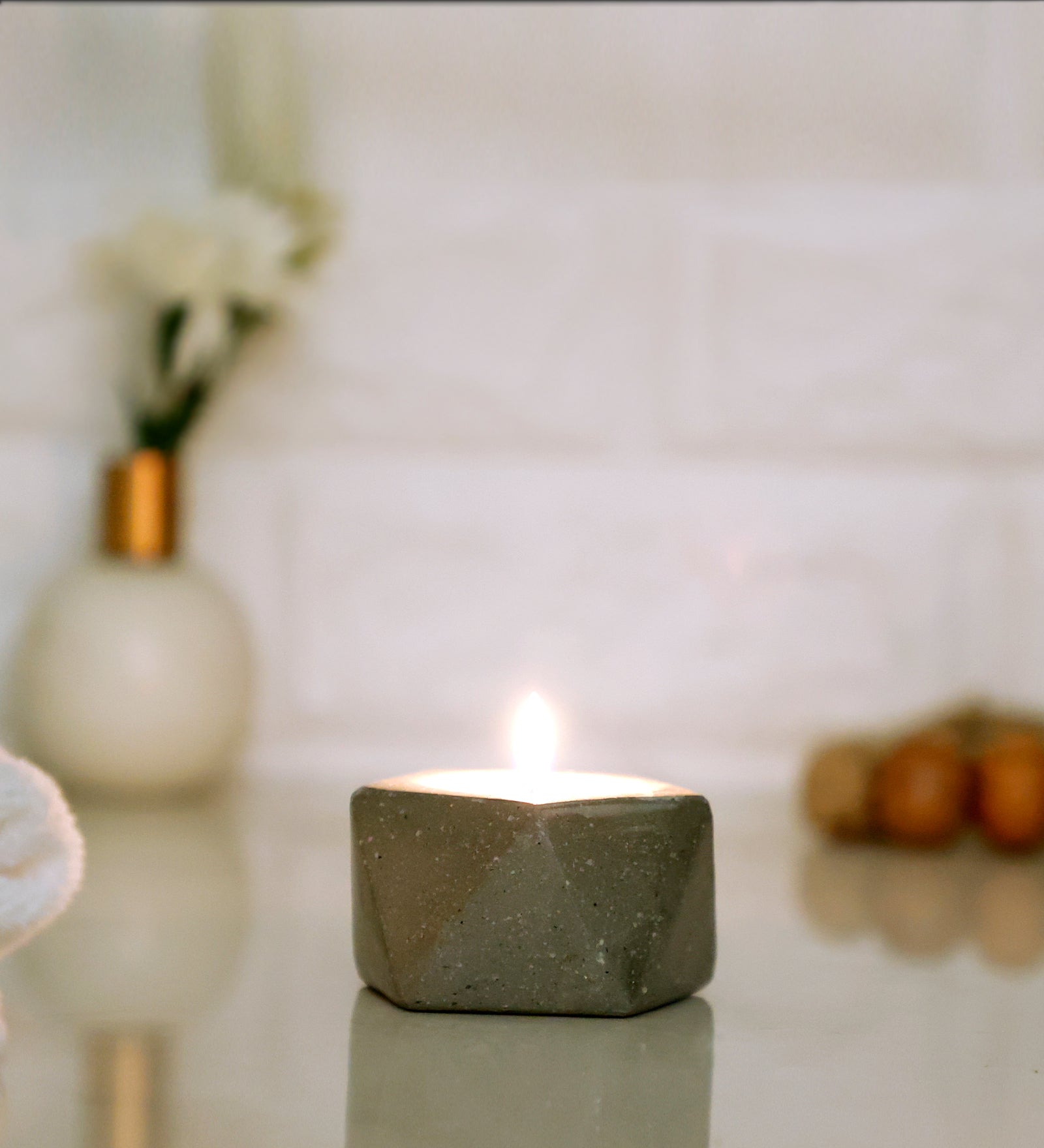 Terrazo T-Light Candle Holder