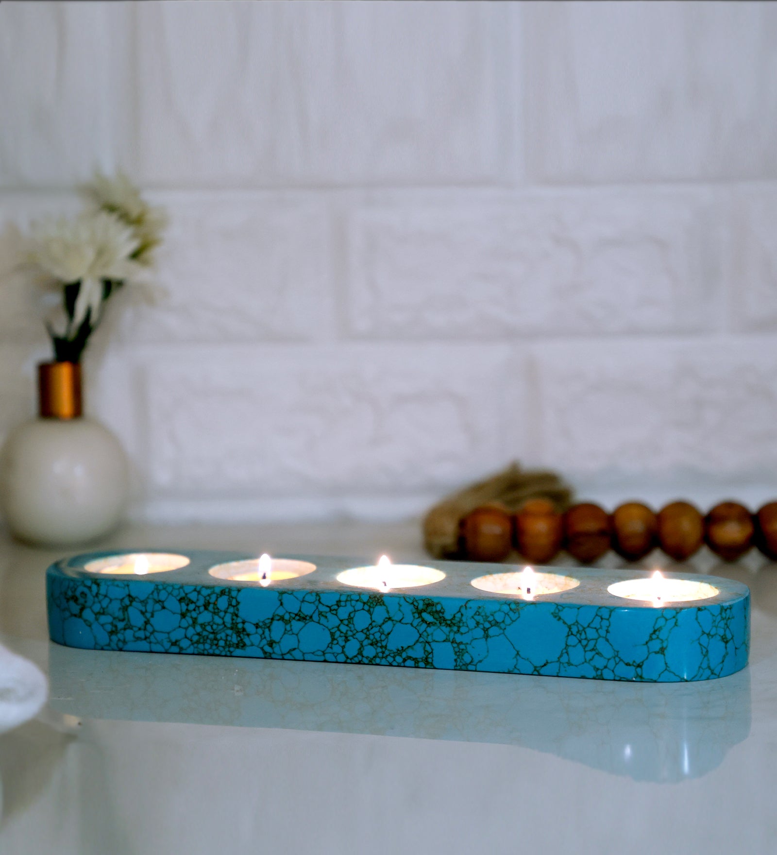 Terrazo T-Light Candle Holder