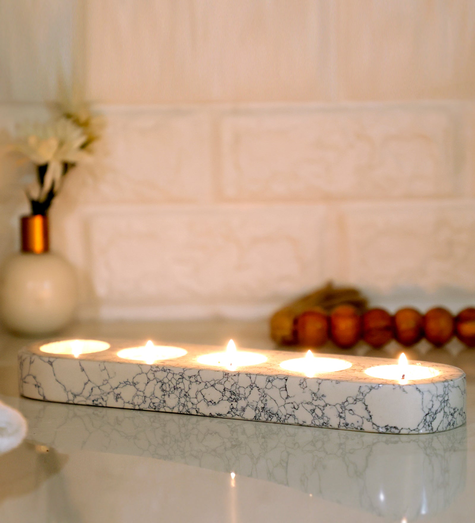 Terrazo T-Light Candle Holder