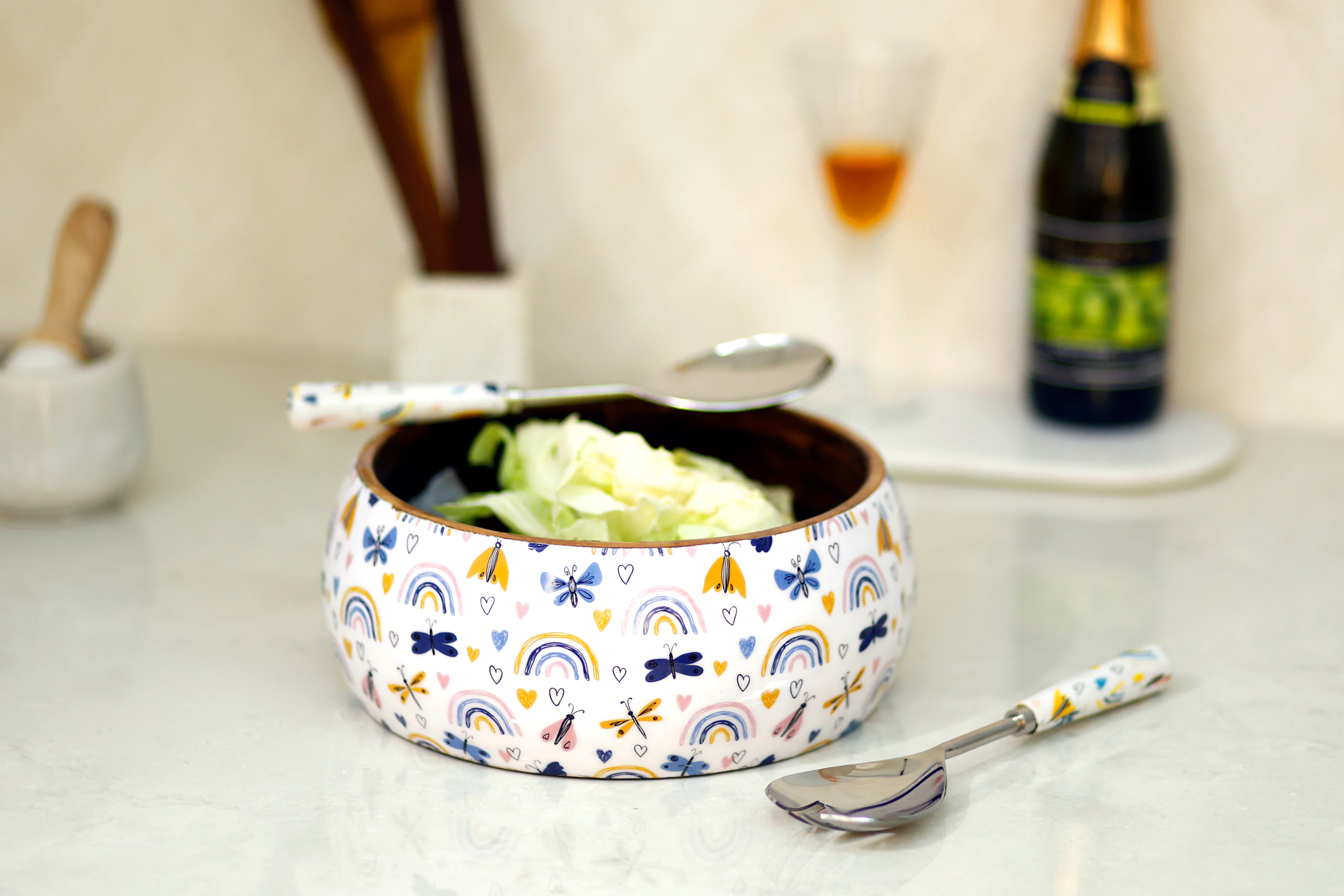 Mellow Salad Bowl with Servers