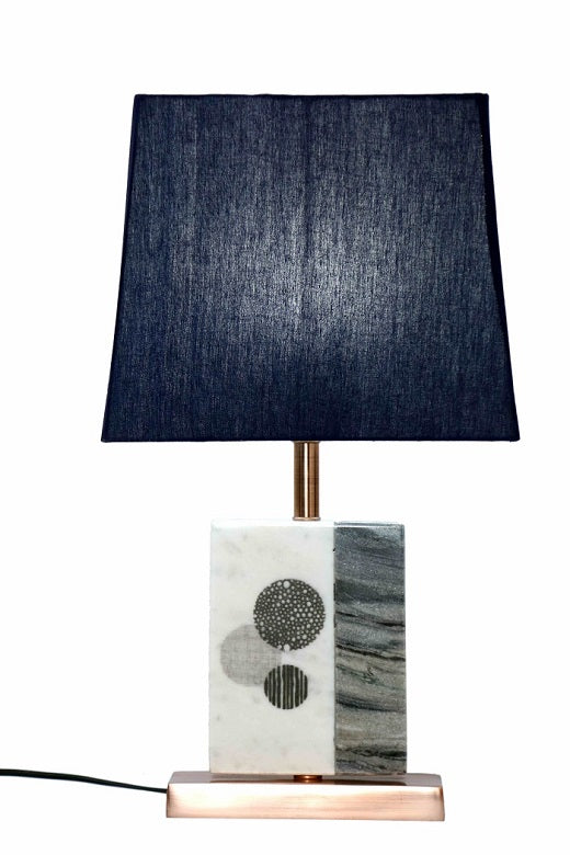 Black and White Marble Table Lamp