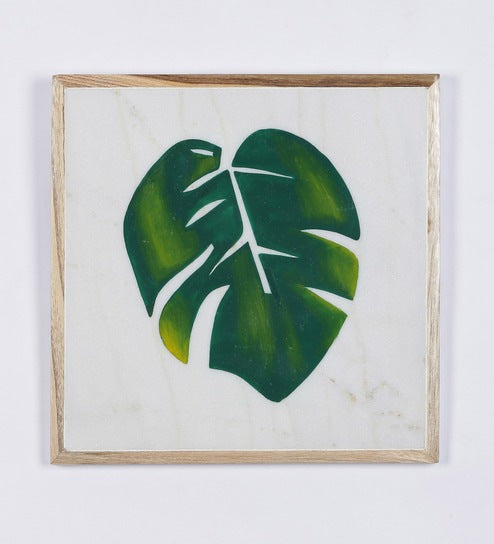 Big Leaf Marble Wall Art