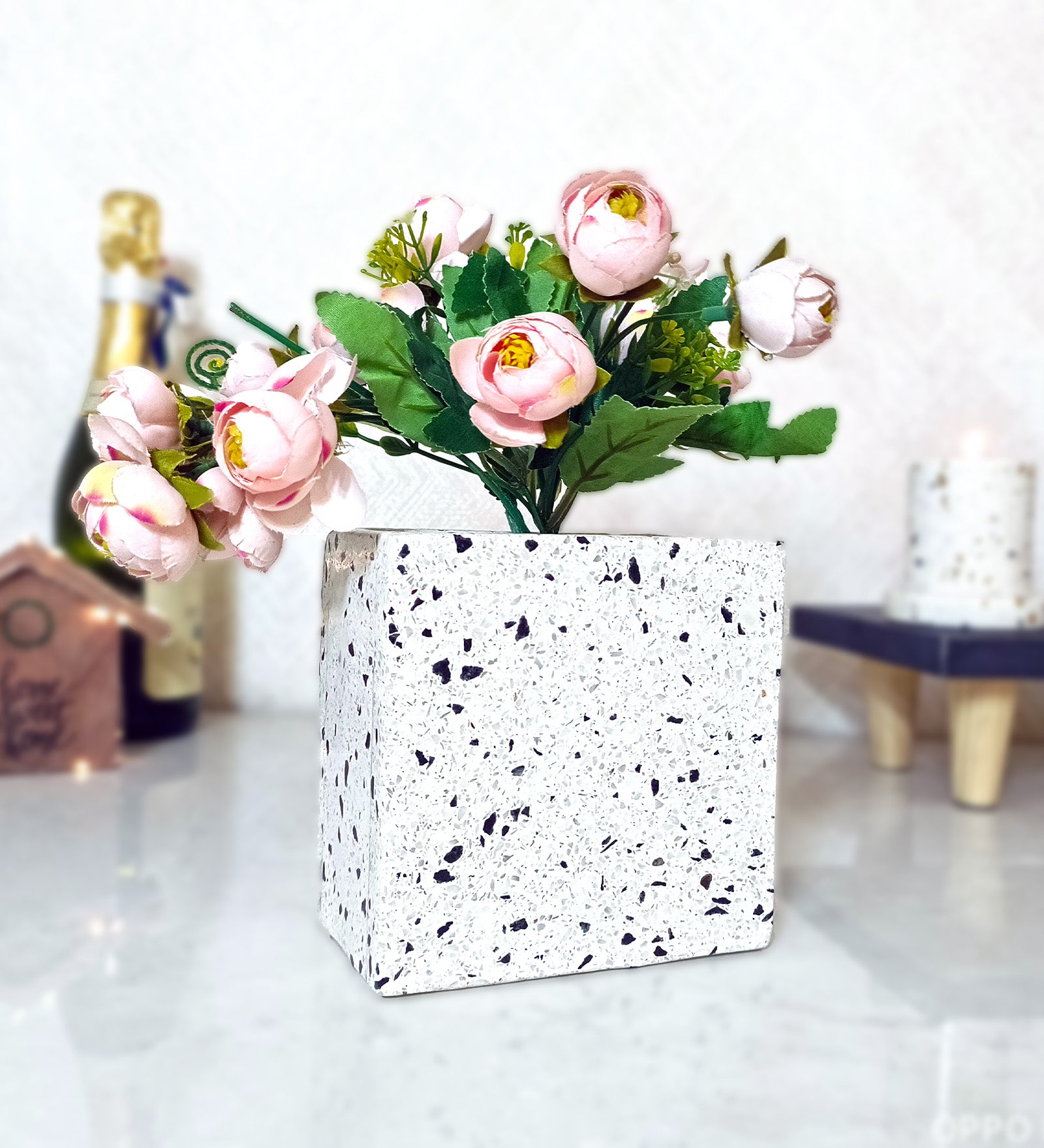 Triangular Terrazzo Artificial Plant