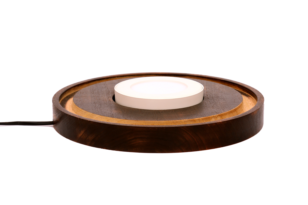 Stripe-it-out Hand Painted Glass Shade Table lamp