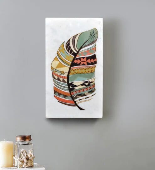 Tribal Art Marble Wall Art