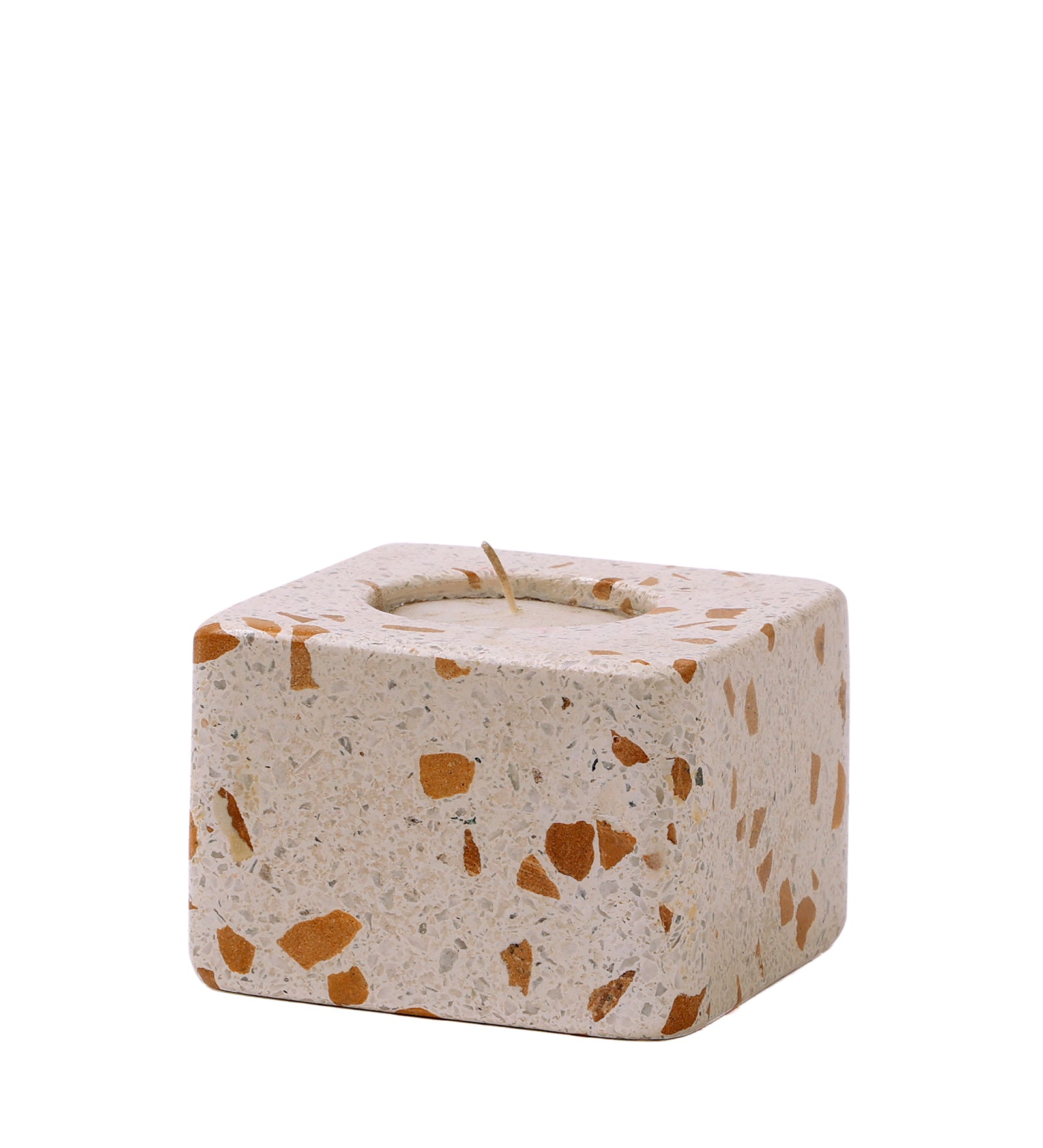 Terrazo T-Light Candle Holder