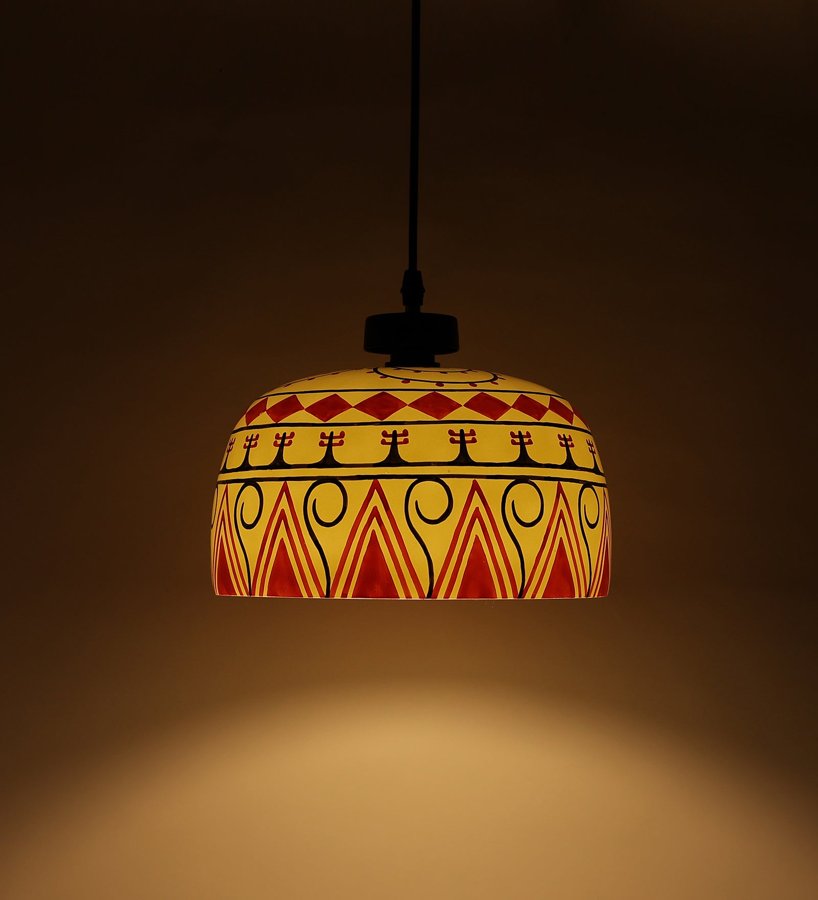 Intricate Glass Hanging Light